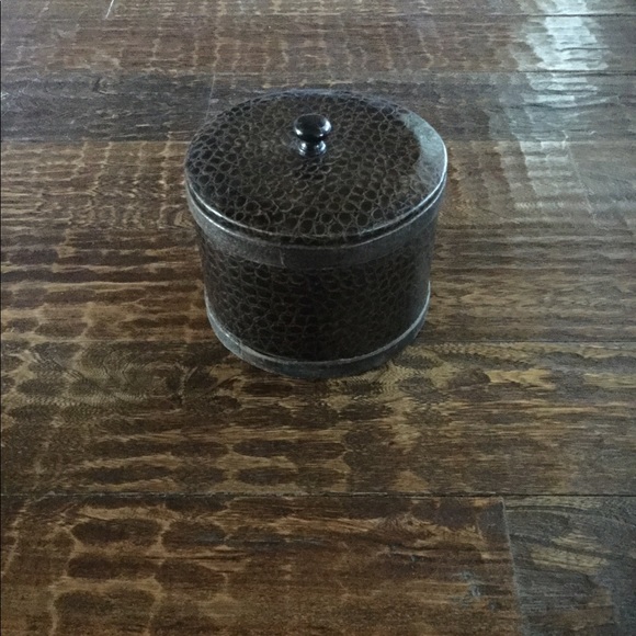 Dark Brown Animal Print Trinket Box (GUC) - Picture 4 of 8